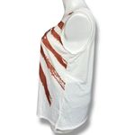 Nextmia Womens Tank Top Shirt American Flag Sleeveless Pullover Beige Red Blue Size 18 Photo 3