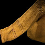 Knox Rose NWT  Mustard Yellow Chenille Cutout Bell Sleeve Sweater Size Small Photo 2