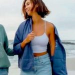 Amuse Society  Blue Seabreeze Embroidered Lightweight Quilted Jacket - L/XL - NWT Photo 9