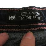 Lee Women Midrise Fit Dark Wash Denim Jean Shorts Size 12 Photo 1