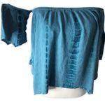 Mittoshop  Off-shoulder Snake Print Flowy Blouse Photo 1