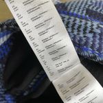 Maje Jakarto Jaquard Mini Skirt 38 Womens Blue Geometric Heavy Knit Zip Boho Photo 8