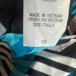 Longitude  Blue and Black Striped One Piece Swimsuit Photo 5