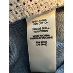 La Vie Rebecca Taylor Ruffle 100% Cotton Denim Jumpsuit Side Cutout Size Small Blue Photo 12