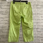 Lilly Pulitzer lime green cropped trouser flat front pants Size 6 Photo 1