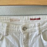 Anthropologie Pilcro  White Skinny Distressed Ankle Jeans Photo 2