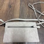 Joy Susan crossbody Purse Off White Vintage like 80s style Vanessa Suede like Gray Photo 4