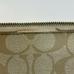Coach Signature CC Khaki Double Zip Wristlet Wallet F52848 Photo 5