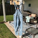None Vintage Denim Overalls Dungarees Distressed Photo 6