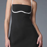 Alo Yoga Airbrush Streamlined Dress Black/White XXS Photo 0