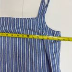 A New Day Blue Striped Cotton / Linen Summer Dress size M Photo 4