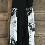 Alex B. Nites‎ Women Jumpsuit Size 6 Stretch Elastic Waist Floral NEW Black Photo 0