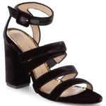 Charlotte Olympia Christie Velvet Sandals Heels Size 39.5 Photo 0