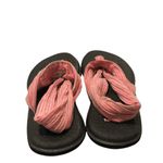 Sanuk Women's Yoga Sling 2 Pink Fabric Sandals Yoga Mat Sole size 9 Photo 2