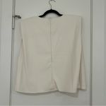 Missguided Faux Leather Top with Shoulder Pads Photo 4