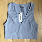 Garage  blue ribbed tank top Photo 0