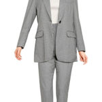 French Connection Women’s 6 Houndstooth Suit Set Black White Preppy Office NWT Photo 0