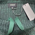 Monrow Green Ribbed Sweater Midi Skirt with Side Slit Size XS Photo 3