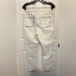 Joseph Ribkoff  Women’s White Silver Trim Skinny Jeans Size 14 Photo 1