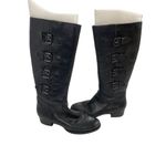 Ecco  black leather riding boots size 39 (8) womens boots Photo 1