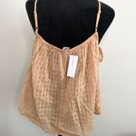 American Eagle  Outfitters Womens Crochet Lace Top Peach Sleeveless Size‎ Small Photo 5