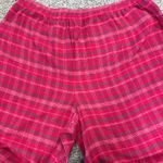 Disney Mickey Mouse Plaid Flannel Pajama Set Women's Size Large Red Sleepwear Photo 4