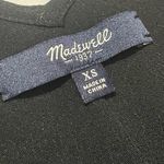 Madewell  Leather Edged Easy Shirt Dress - Black - XS Photo 9