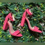 mix no. 6  Hot Pink Peep Toe Heels Size 8.5 Photo 0