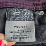 Silver Jeans Silver Jean Co Purple Skinny Jeans Size 32x31 Loose Threading In The Back Seam Photo 2