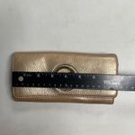 Michael Kors Pebble Wallet Gold 7.5X1.5X3.5 Clutch SEE DESCRIPTION Photo 5