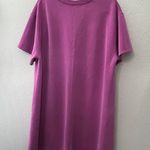 Lululemon  All Yours Softstreme T-Shirt Dress Vivid Plum Size Large 12 Athleisure Photo 2