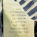 J'ENVIE/ELI Havana Pullover Blue & White Stripe Blouse Size 12 Photo 4