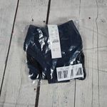 J.Crew J. Crew Textured curved-waist cheeky bikini bottom in Navy M NWT Photo 7