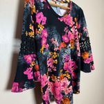 Ny Collection SALE! Floral  Crewneck Top Size M EUC Photo 2