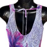 Vintage 90’s Y2K Tessuto Bold Floral Dress Purple Size XS Photo 9