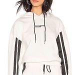 I am gia I.AM.GIA REVOLVE White Logo Striker Hoodie- Size Small Photo 1