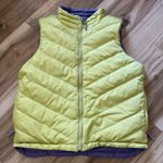 Coldwater Creek  Womens Reversible Goose Down Vest size medium Yellow and Purple Photo 0