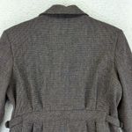 Vtg Braebrook Women's Wool Houndstooth Harrington Jacket 10 Petite Brown Cinch Size 10P Photo 4