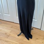 Athleta  Black elastic waist high slit high waist maxi tencel skirt Photo 2