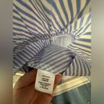 J.Crew Blue & White Striped Bow Tie Back Peplum S Photo 5