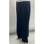 Vintage Y2k Denim Maxi Skirt Lace Up Front Mermaid Hem Cotton Jean Blue 10/12 Photo 3