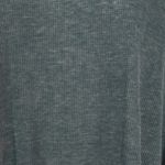 White Crow White Crow Green Scoop Neck Short Sleeve Lagen Look Henley Top Small Photo 1