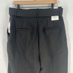 Ophelia Roe Dress Pants Womens XL Black High Rise Pleated Straight Leg Belted Photo 6