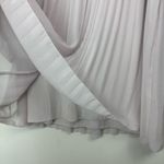 Aritzia Wilfred Daydreamer Mini Dress Sz Small Cloudy Lilac Pleated Long Sleeves Photo 10