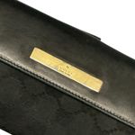 Gucci  GG Black Leather and Canvas Long Wallet Photo 11