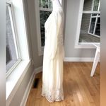Vintage 70s Ivory Cream Montgomery Ward Wedding Prom Dress Lace Cardigan Sz 5/6 Photo 5