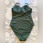 Quince NWT Italian Cami One-Piece Swimsuit – Palm Green, Size M Photo 7