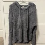 POL Grey Berber Fleece Hoodie Pullover Photo 1