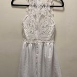 Divided Lace Overlay Dress Photo 1