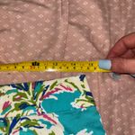 Caribbean Joe  Shorts Bermuda Blue Pink palm trees size 6 Photo 5